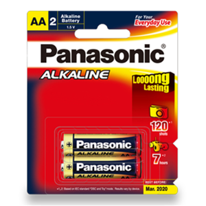 Panasonic AA Alkaline Battery 2 Pack Panasonic — view 2