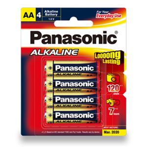 Panasonic AA Alkaline Battery 4 Pack Panasonic — view 2