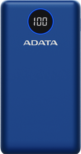 ADATA P20000QCD 20000mAh Quick Charge Powerbank - Blue Adata — view 2