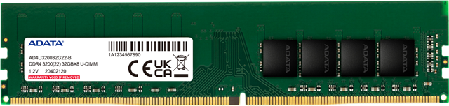 Adata Premier 8GB DDR4 3200 1024X8 DIMM  Lifetime wty Adata — view 2