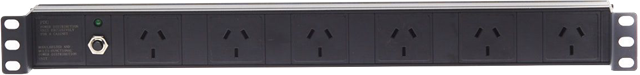 4Cabling 1RU 6 Way GPO Recessed Rack Mount PDU Power Rail (Drop Ship) Unspecified — view 2