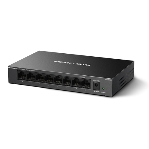 Mercusys MS108GS 8 Port Gigabit Switch Steel Case TP-Link — view 2