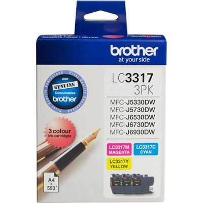 Brother LC3317 CMY Colour Pack Brother — view 2