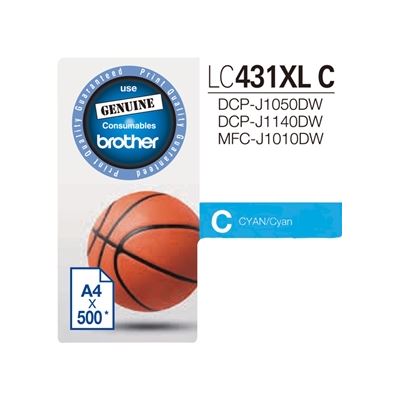 Brother LC431XLC Cyan HY Ink Brother — view 2