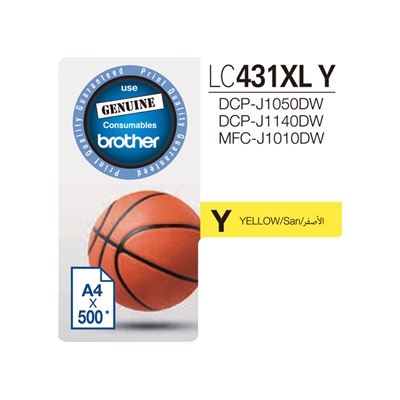 Brother LC431XLY Yel HY Ink Brother — view 2