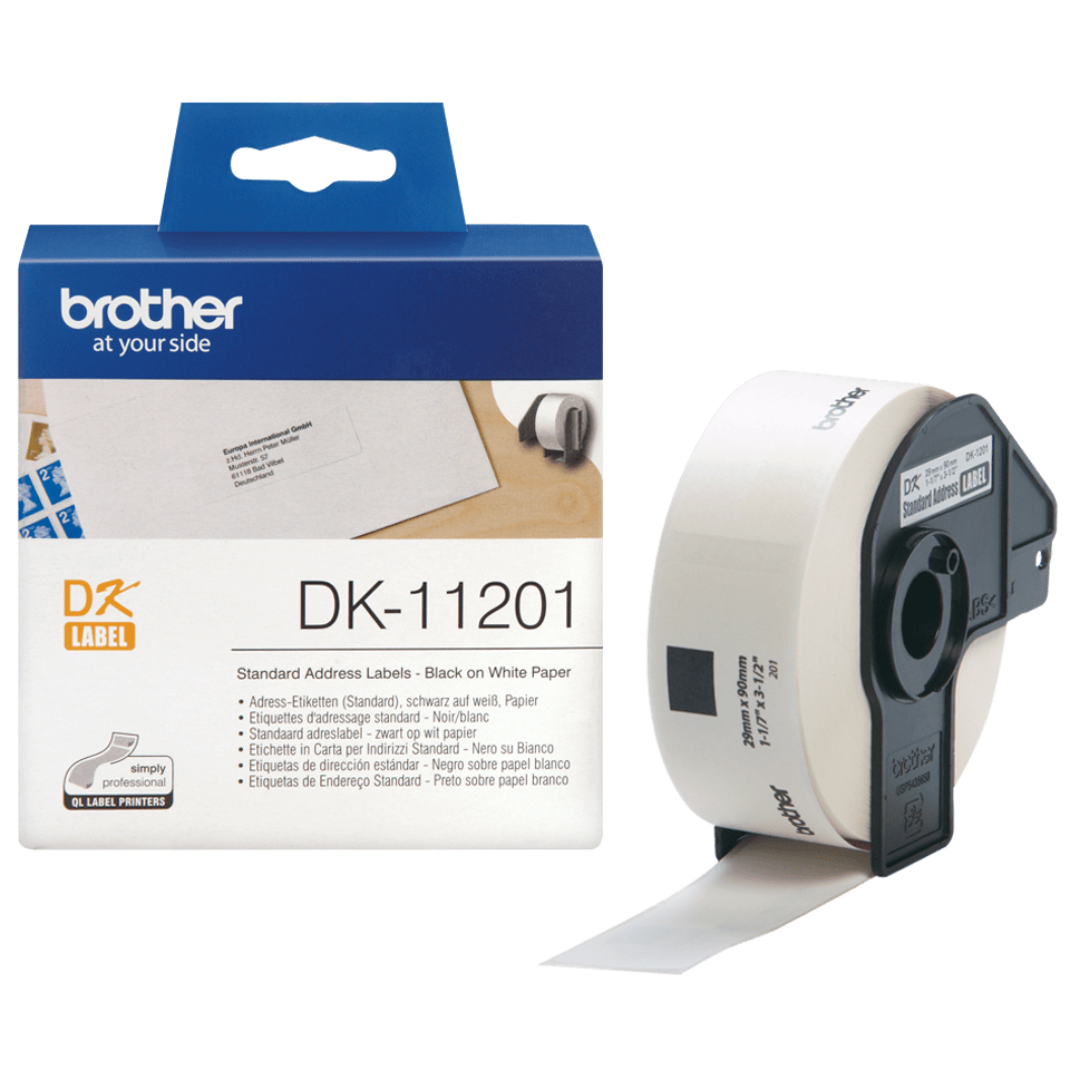 Brother DK11201 White Label Brother — view 2