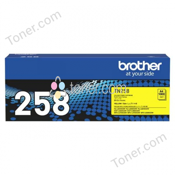 Brother TN258 Yel Toner Cart Brother — view 2