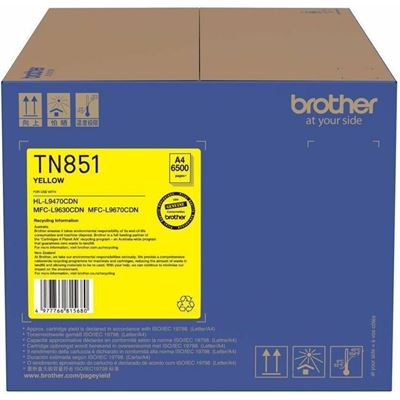 Brother TN851Y Yellow Toner Brother — view 2