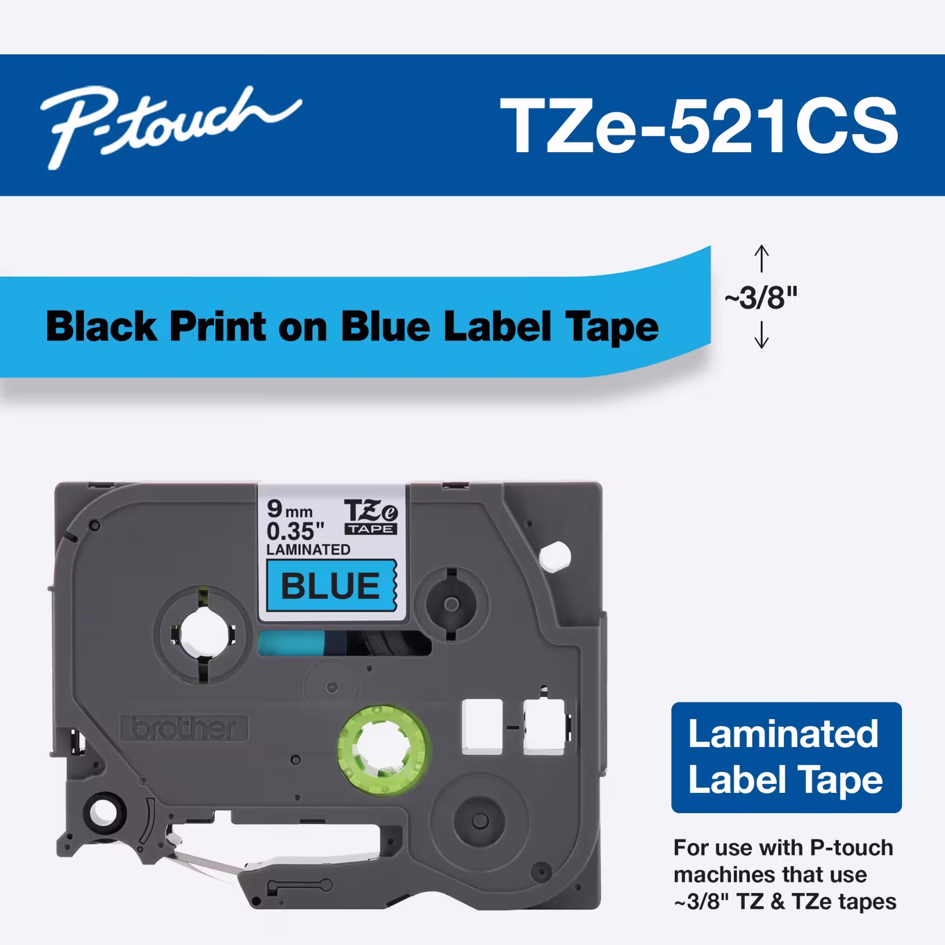 Brother TZe521 Labelling Tape Brother — view 2