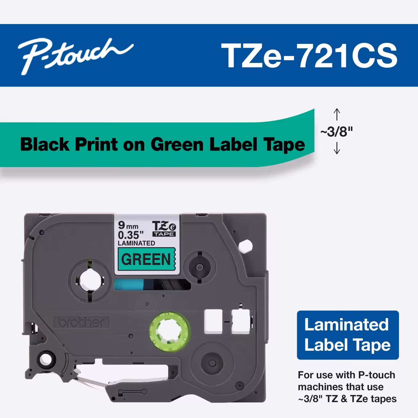 Brother TZe721 Labelling Tape Brother — view 2
