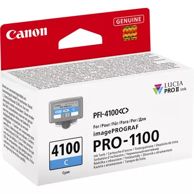 Canon PFI4100 Cyan Ink Cart Canon — view 4