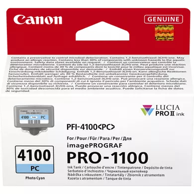 Canon PFI4100 Ph Cyan Ink Cart Canon — view 3