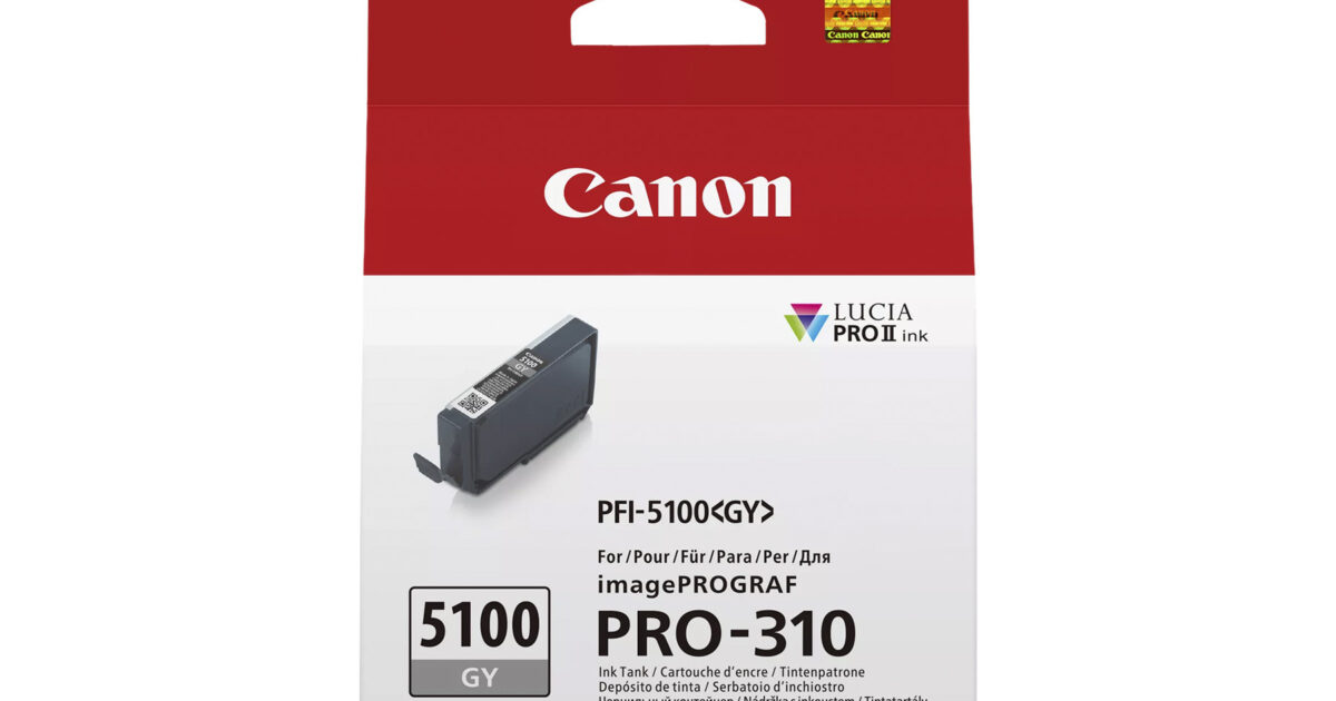 Canon PFI5100 Grey Ink Cart Canon — view 2