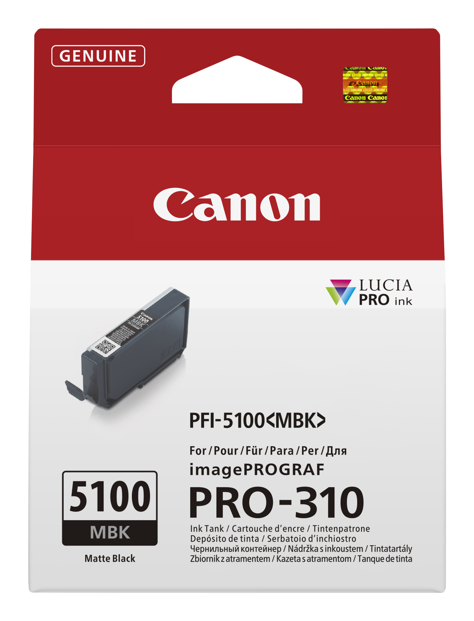 Canon PFI5100 Mat Blk Ink Cart Canon — view 2