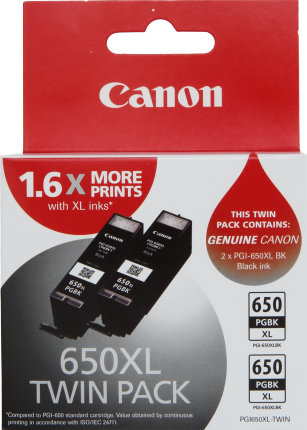 Canon PGI650XL Blk Ink Twin Pk Canon — view 2