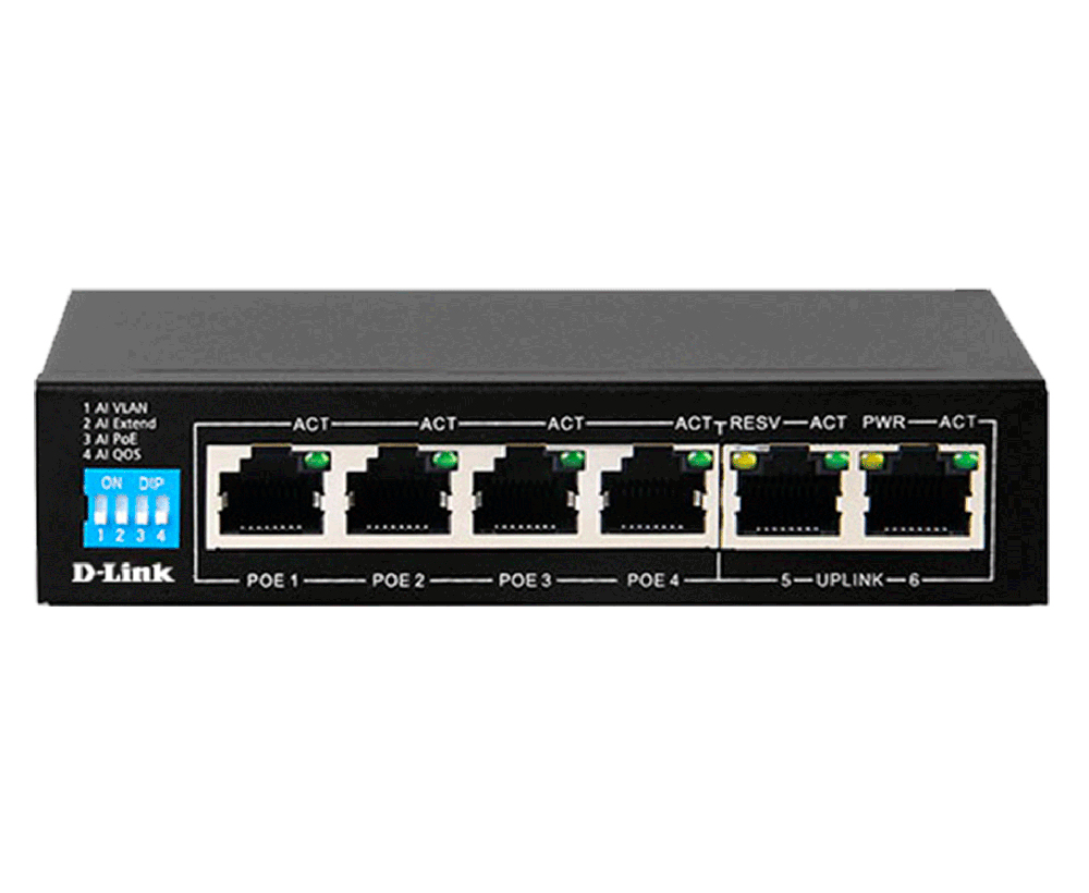 D-LINK DES-F1006P-E PoE Switch D-Link — view 2