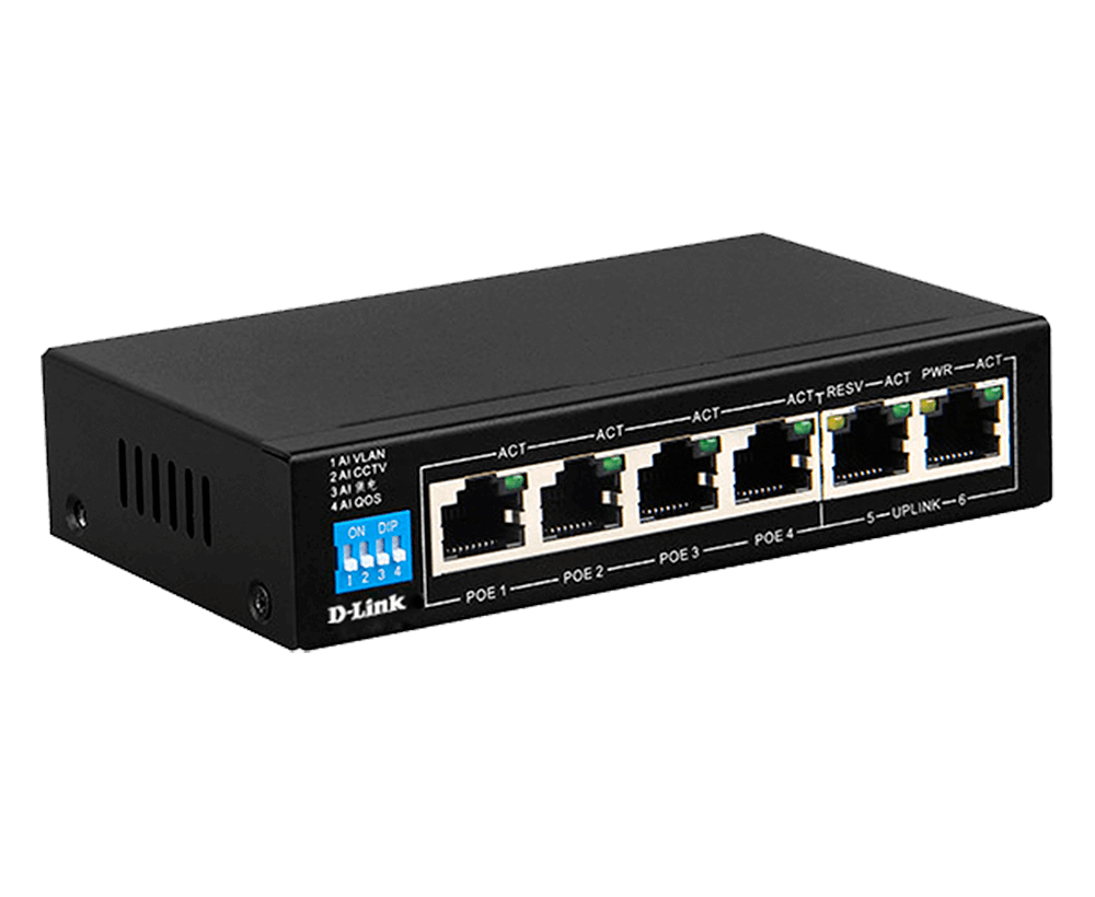 D-LINK DES-F1006P-E PoE Switch D-Link — view 3