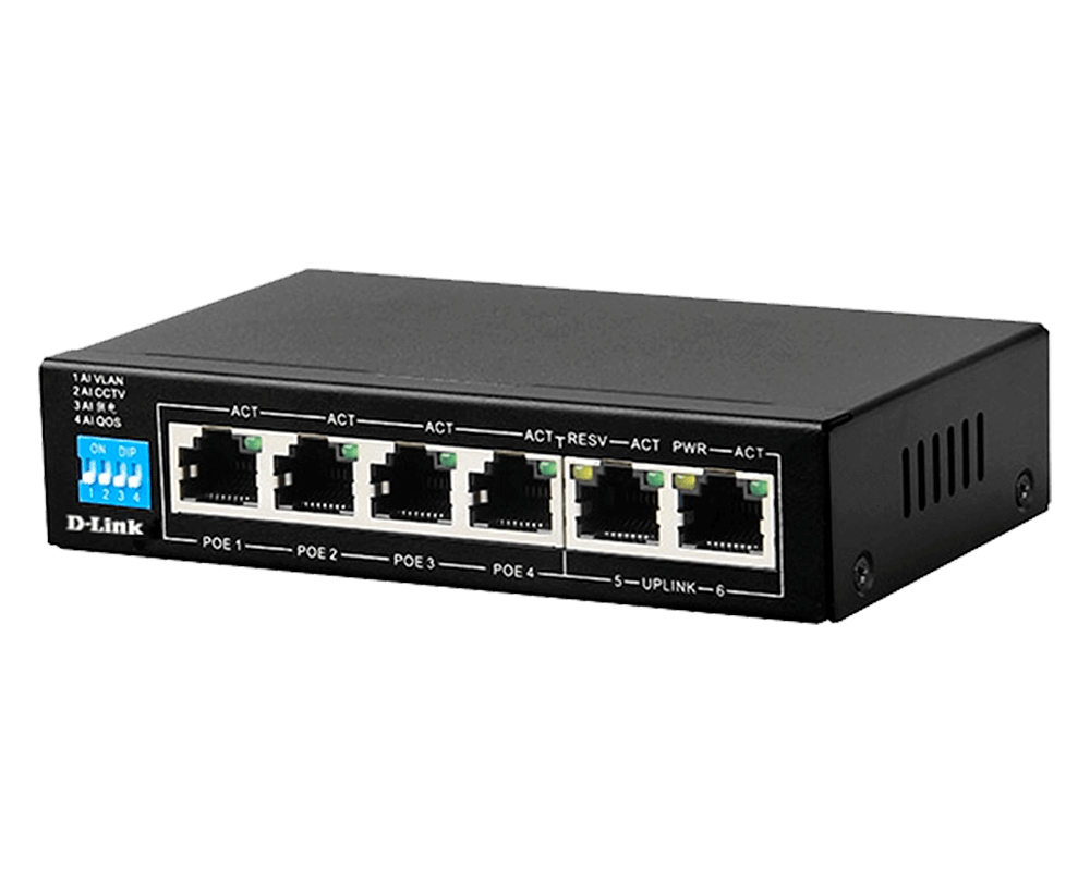 D-LINK DES-F1006P-E PoE Switch D-Link — view 4