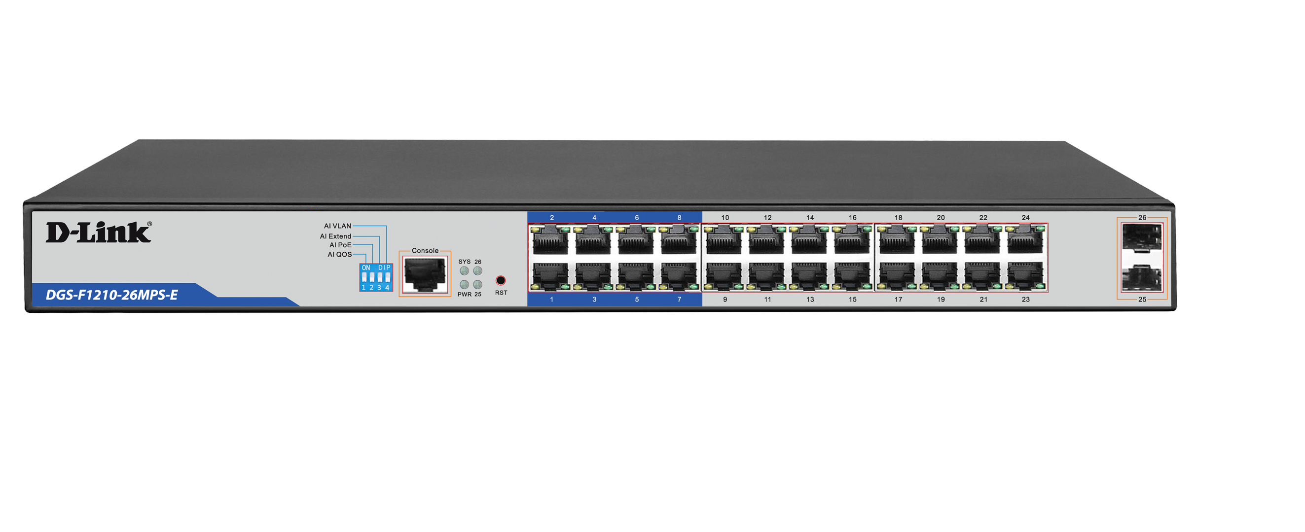 D-Link DGS-F1210-26MPS-E Switc D-Link — view 2