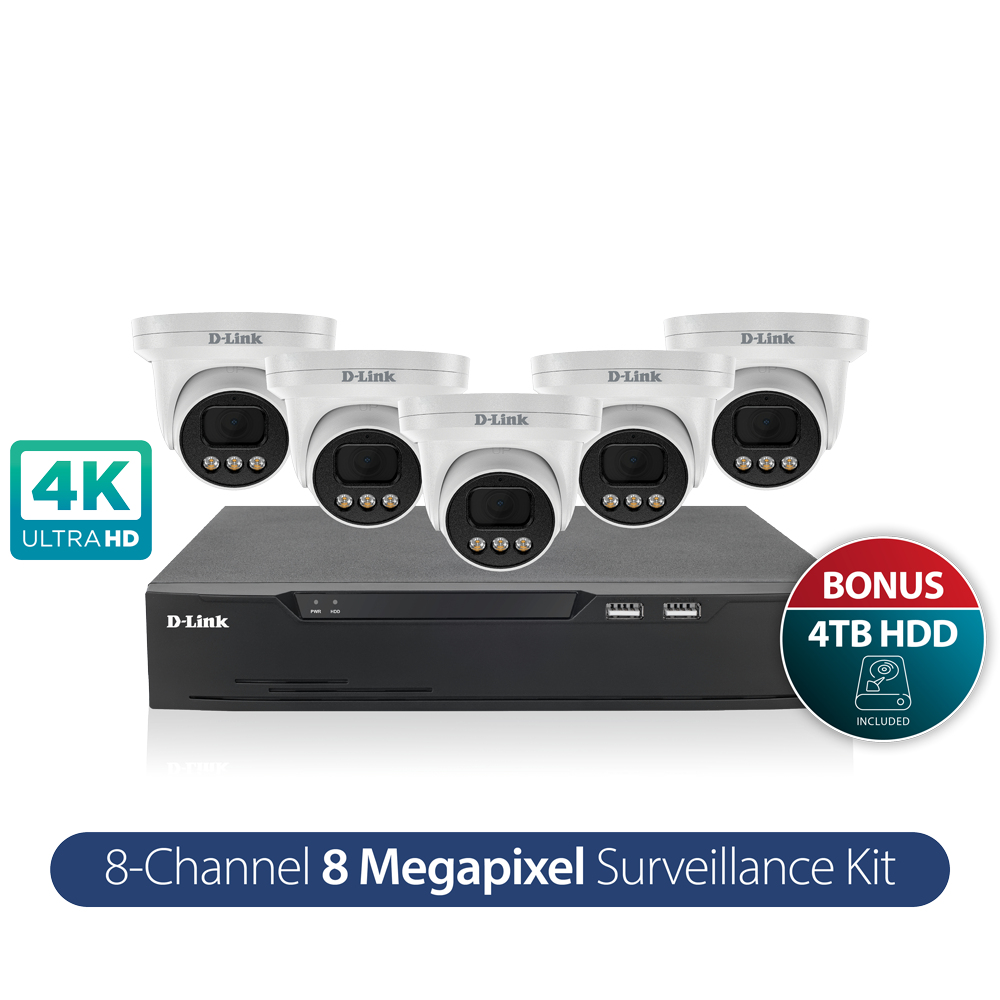 Dlink Vigilance Kit 8CH 8MP4TB D-Link — view 3