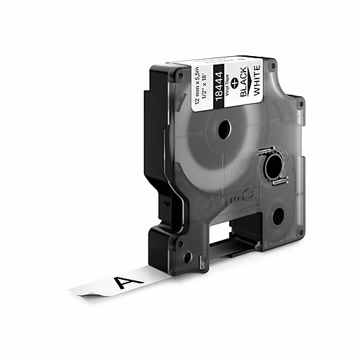 DymoRhino Blk on Wht 12mm Tape Dymo — view 2