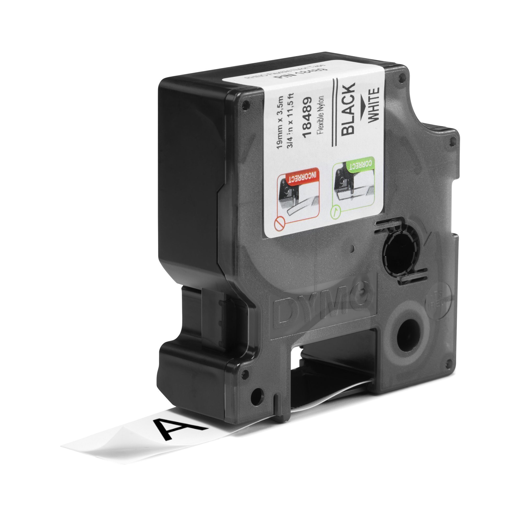 Dymo Rhino Ny Lbl 19mm Blk/Wht Dymo — view 3