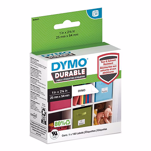Dymo LW 25mm x 54mm Wht Labels Dymo — view 2