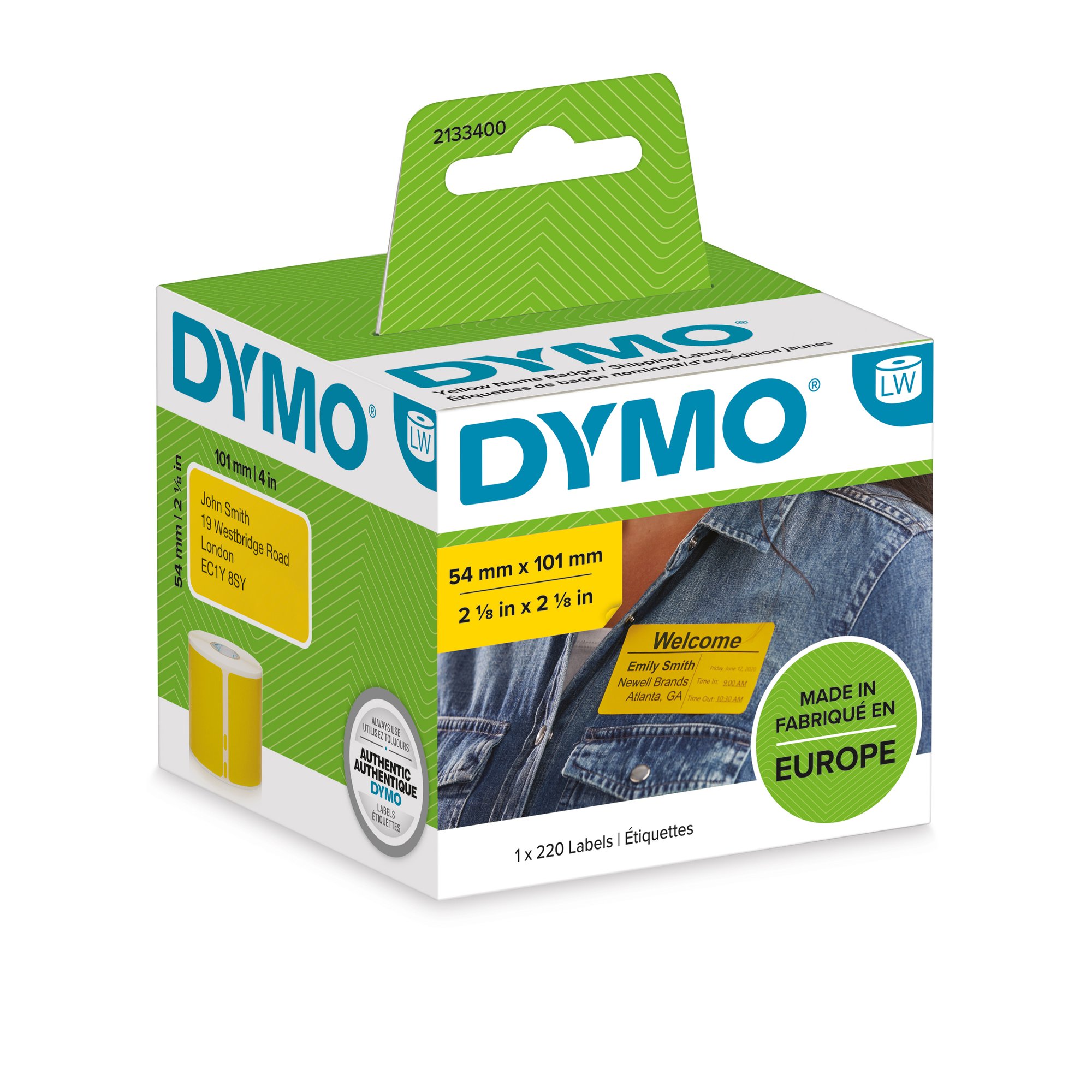 Dymo LW Ship Lbl 54x101mm Ylw Dymo — view 2