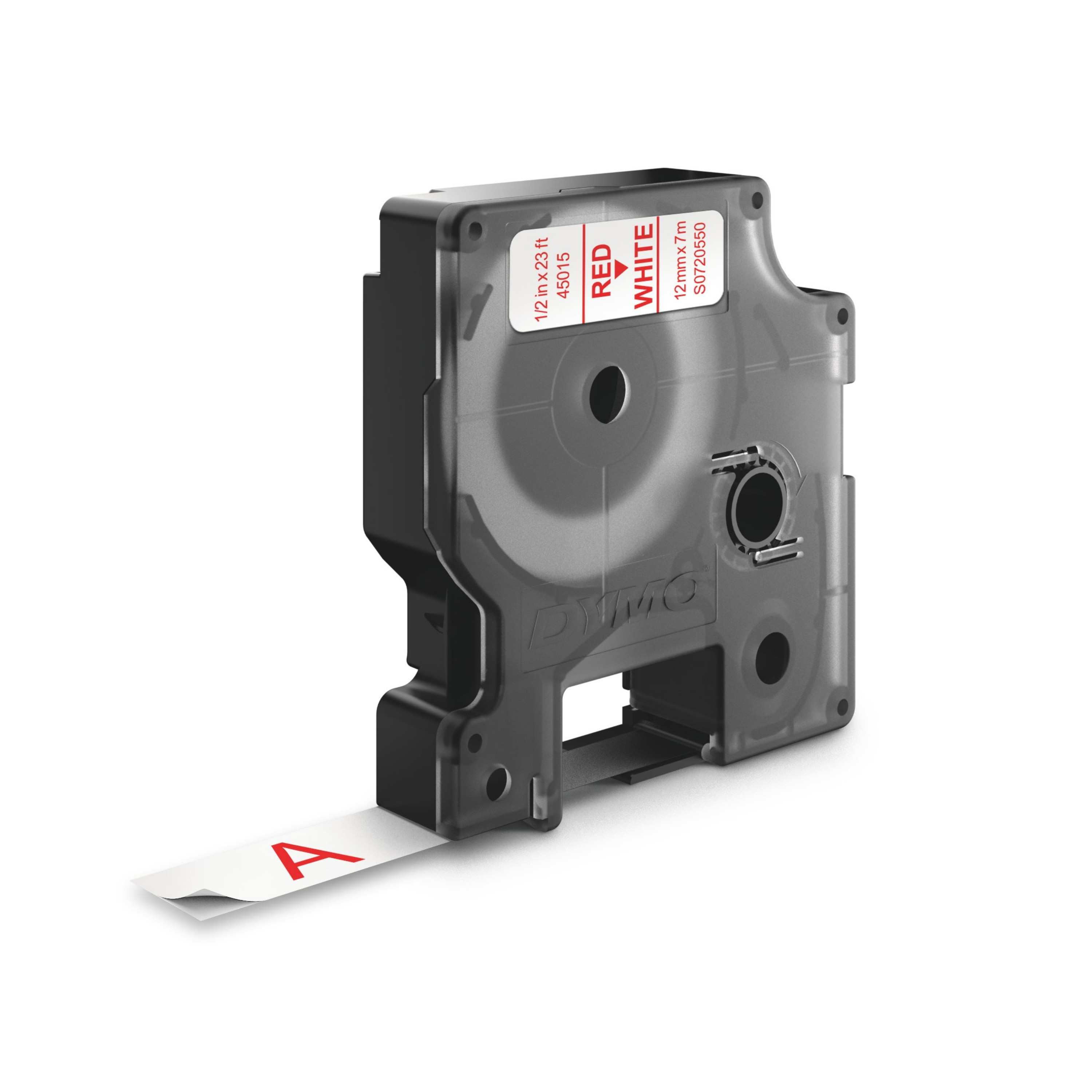 Dymo Red on Wht 12mmx7m Tape Dymo — view 3