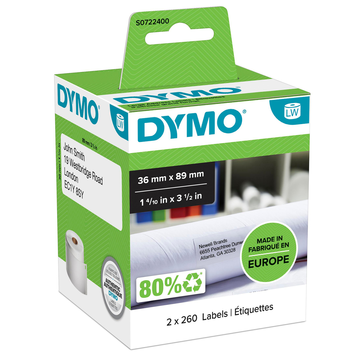 Dymo Address Label 36mm x 89mm Dymo — view 2