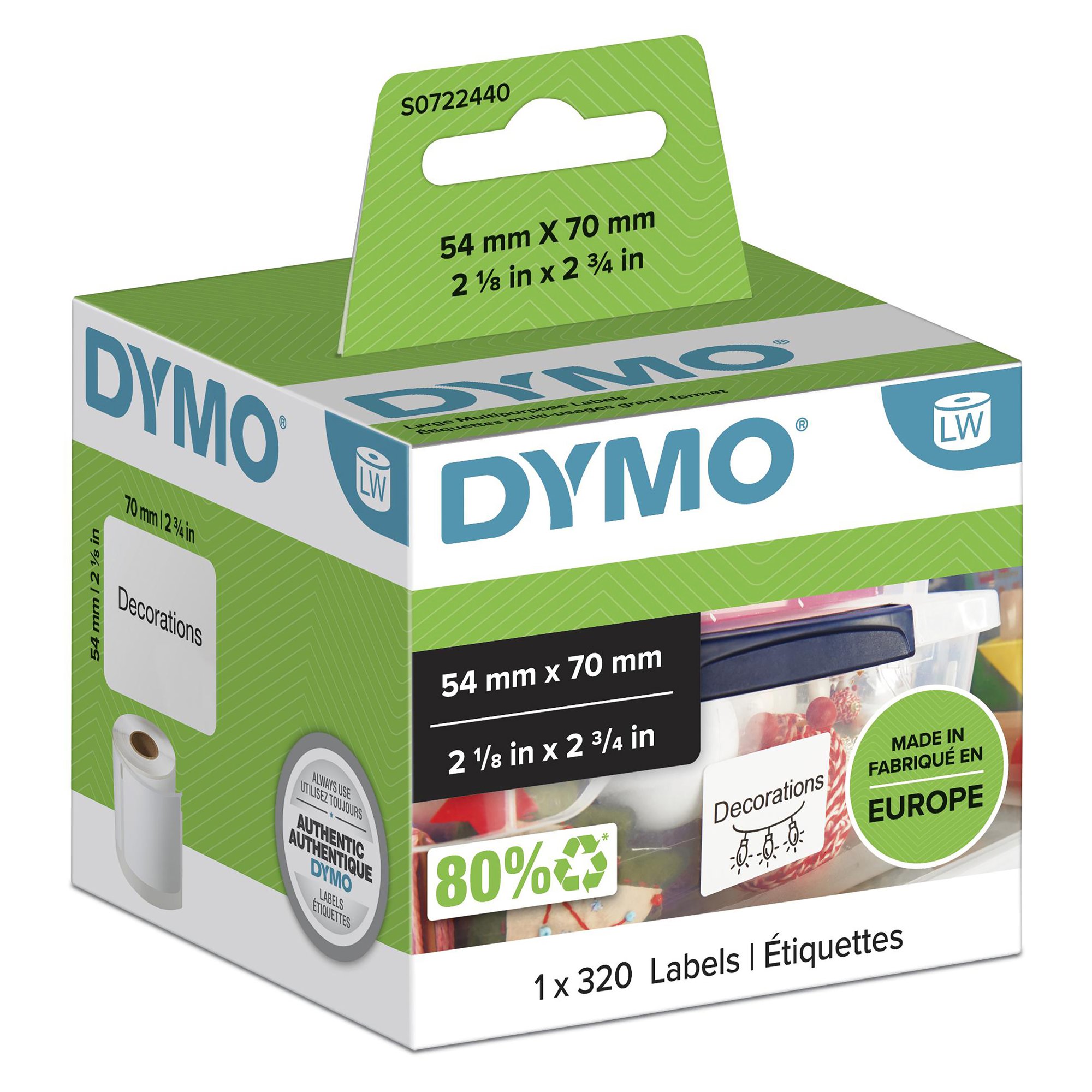 Dymo MP Label 54mm x 70mm Dymo — view 2