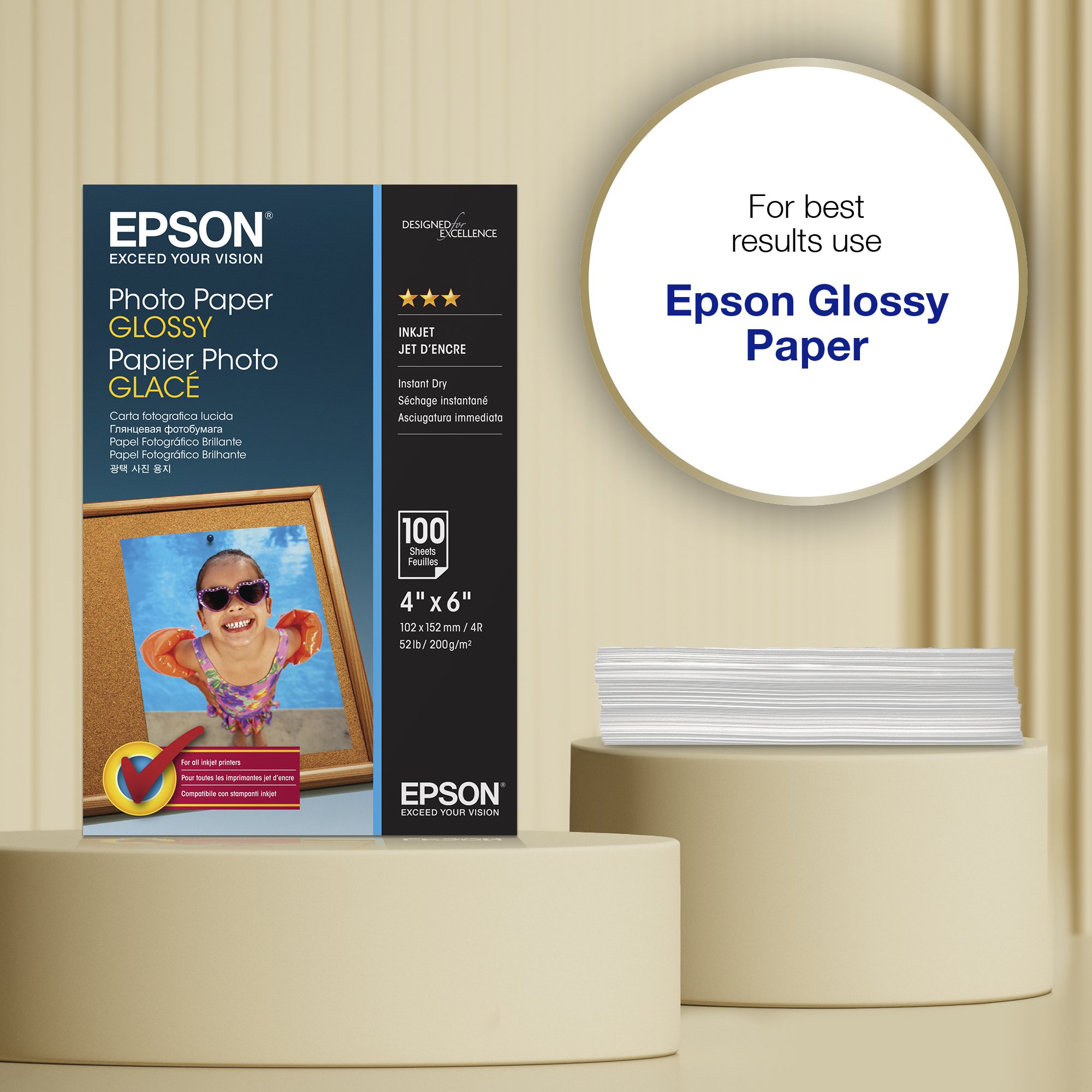 Epson 42548 Glossy P/Paper 4x6 Epson — view 6