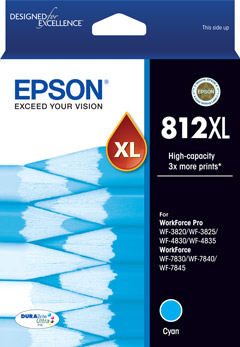 Epson 812XL Cyan Ink Cart Epson — view 2