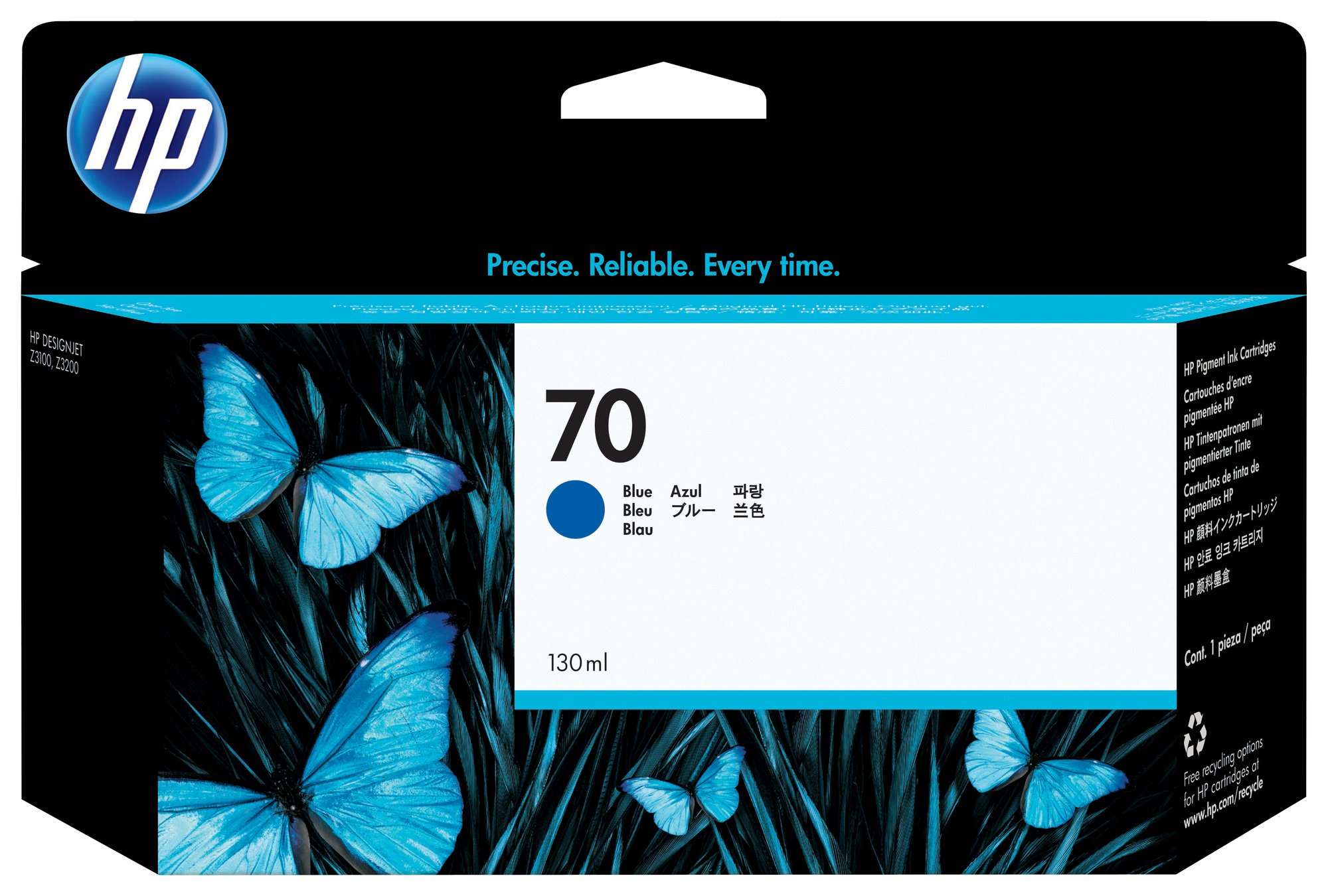 HP #70 130ml Blue Ink C9458A HP — view 2