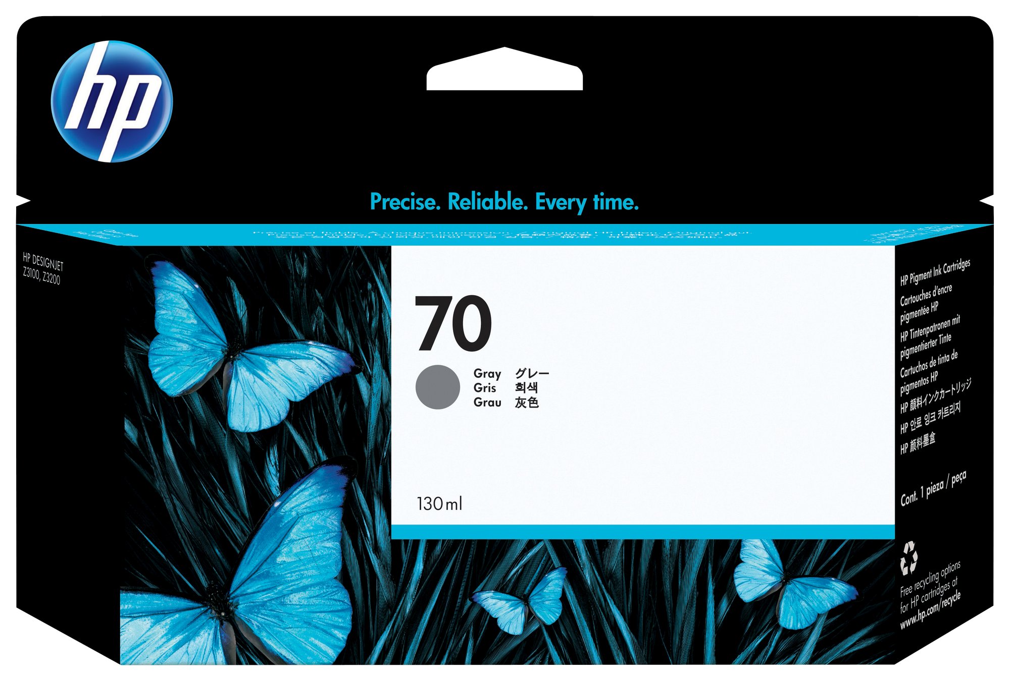 HP #70 130ml Grey Ink C9450A HP — view 2