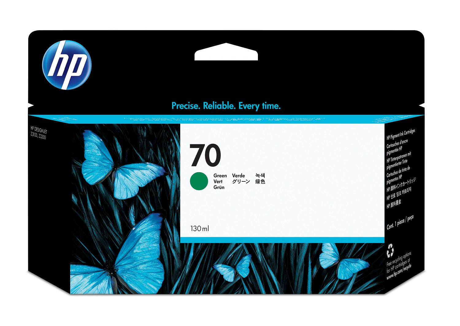 HP #70 130ml Green Ink C9457A HP — view 2
