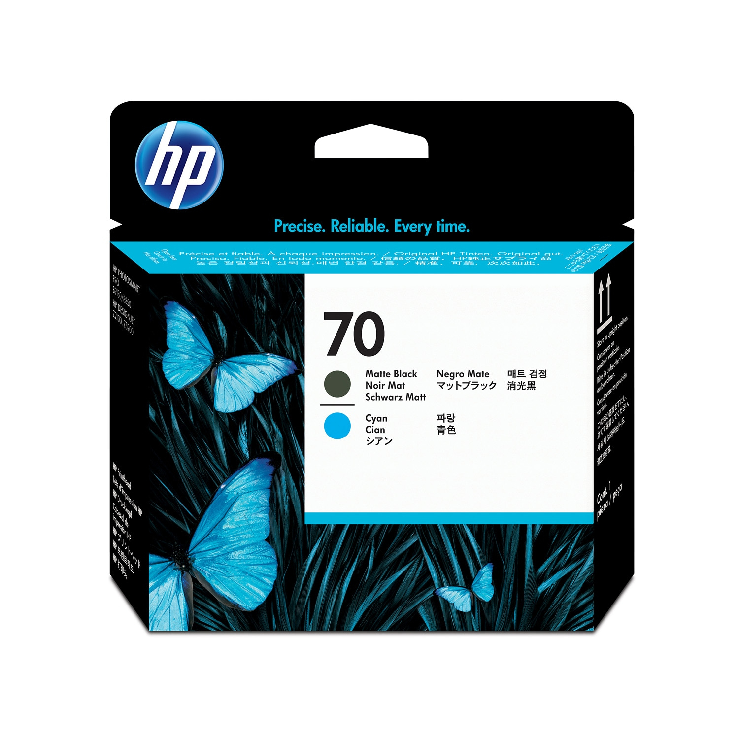 HP#70 Mat Blk & Cyan PH C9404A HP — view 2