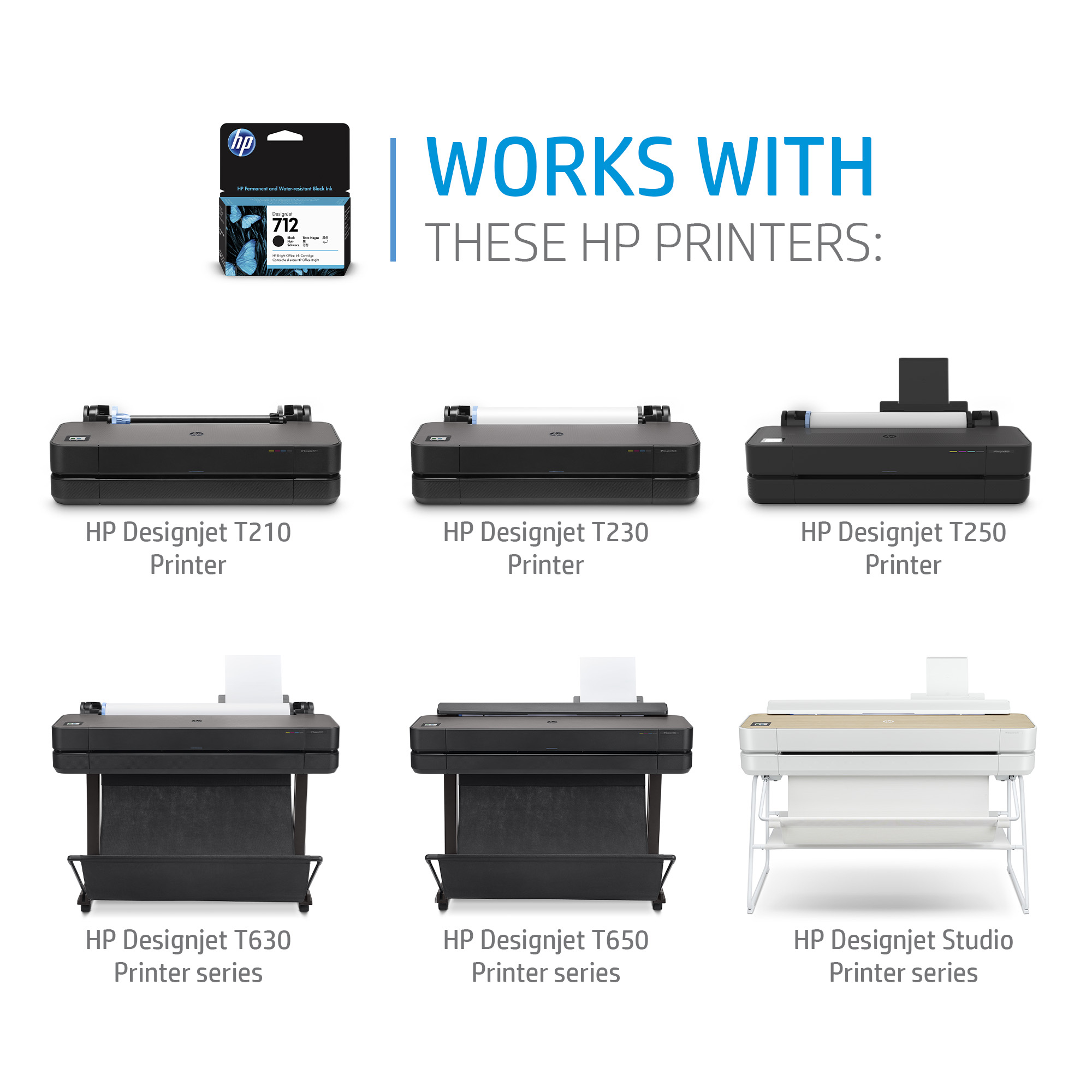 HP #712 29ml  Cyan 3pk 3ED77A HP — view 3