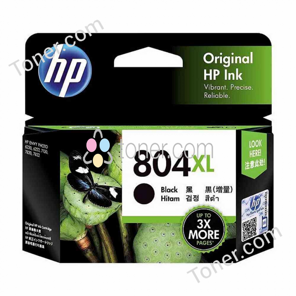 HP #804XL Black Ink T6N12AA HP — view 1