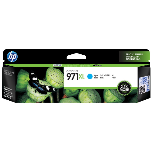HP #971XL Cyan Ink CN626AA HP — view 2