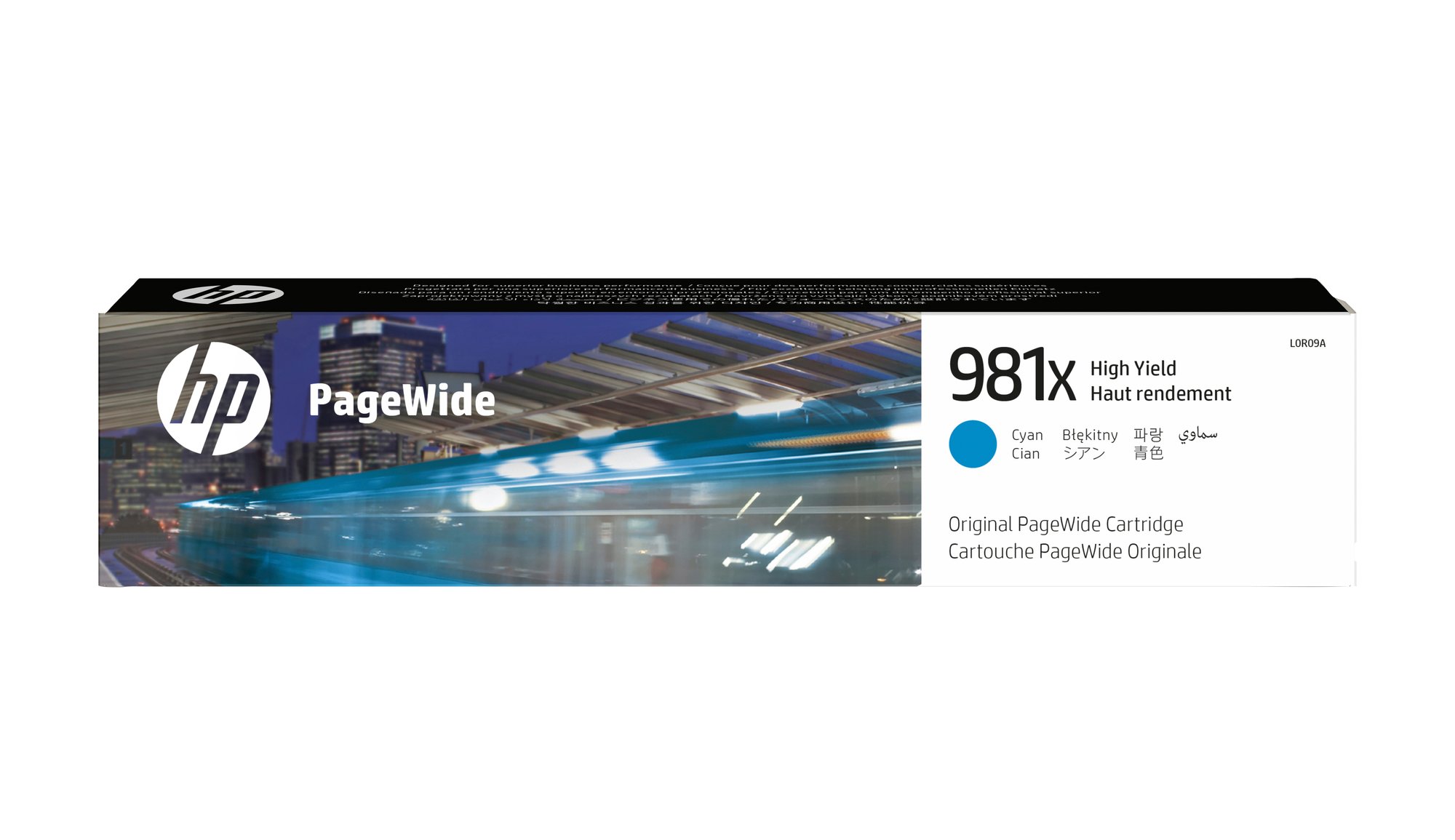 HP #981X Cyan Ink Cart L0R09A HP — view 2