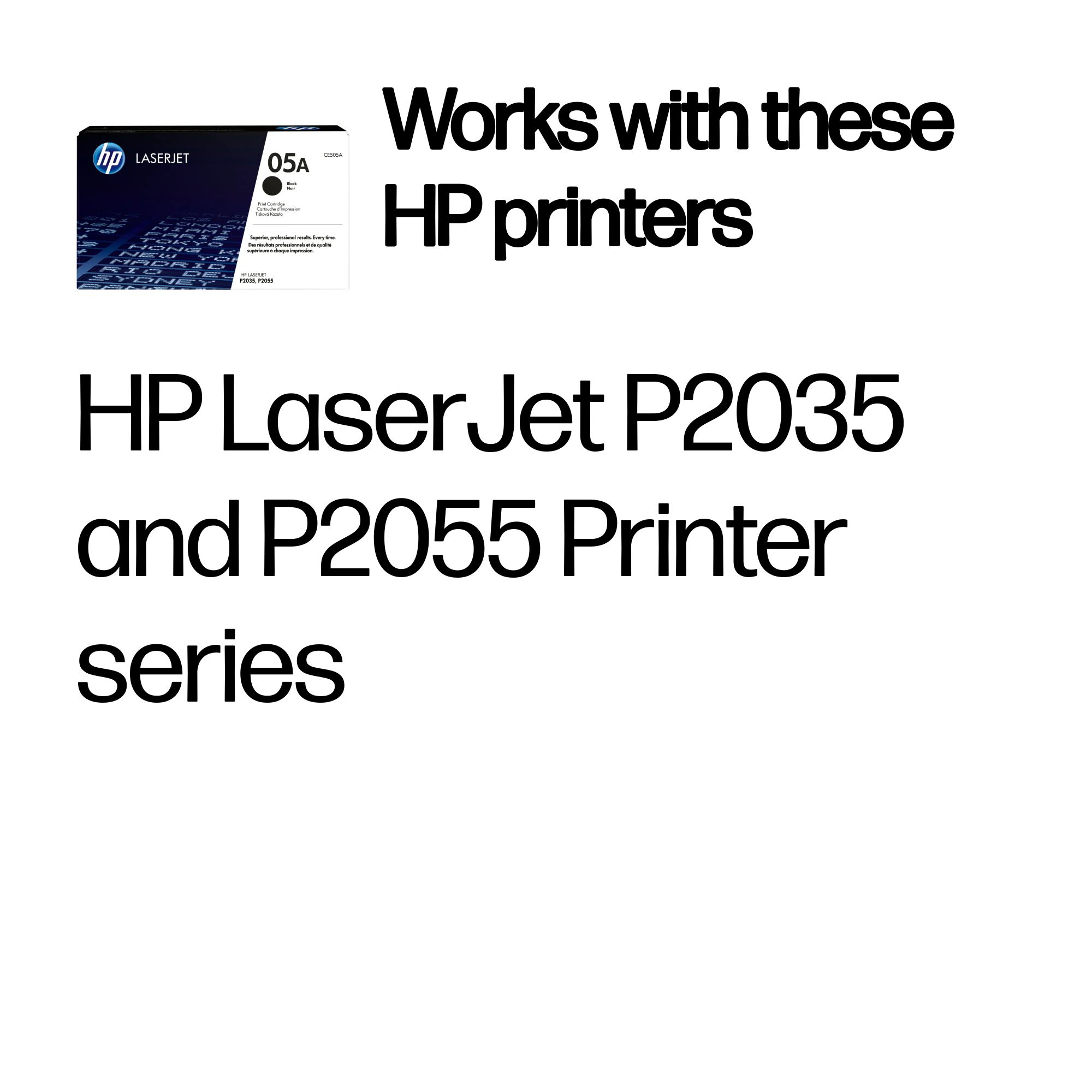 HP #05A Black Toner CE505A HP — view 3