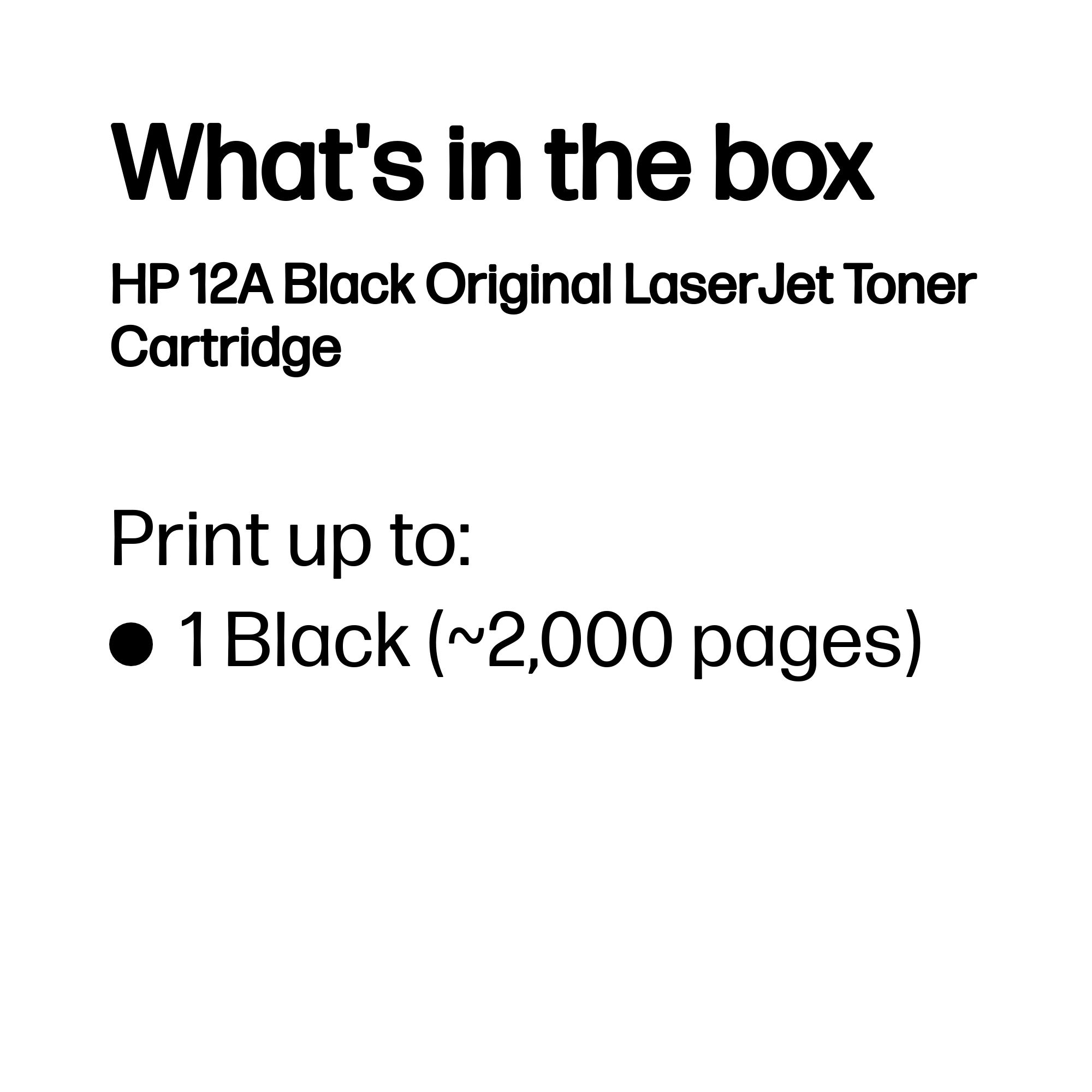 HP #12A Black Toner Q2612A HP — view 4