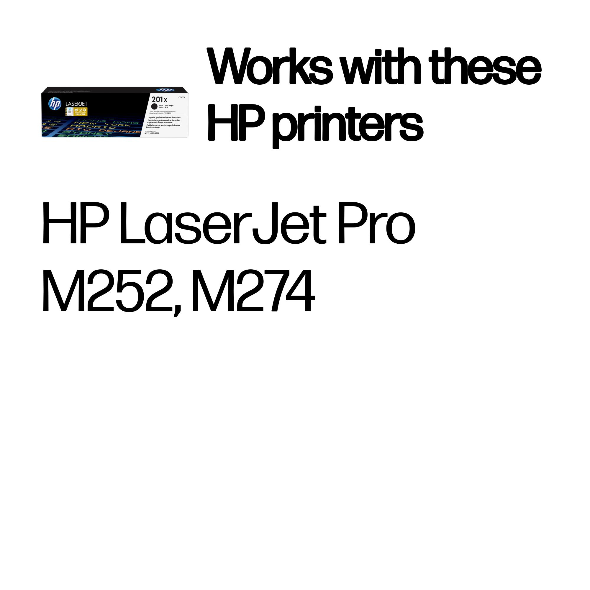 HP #201X Black Toner CF400X HP — view 3