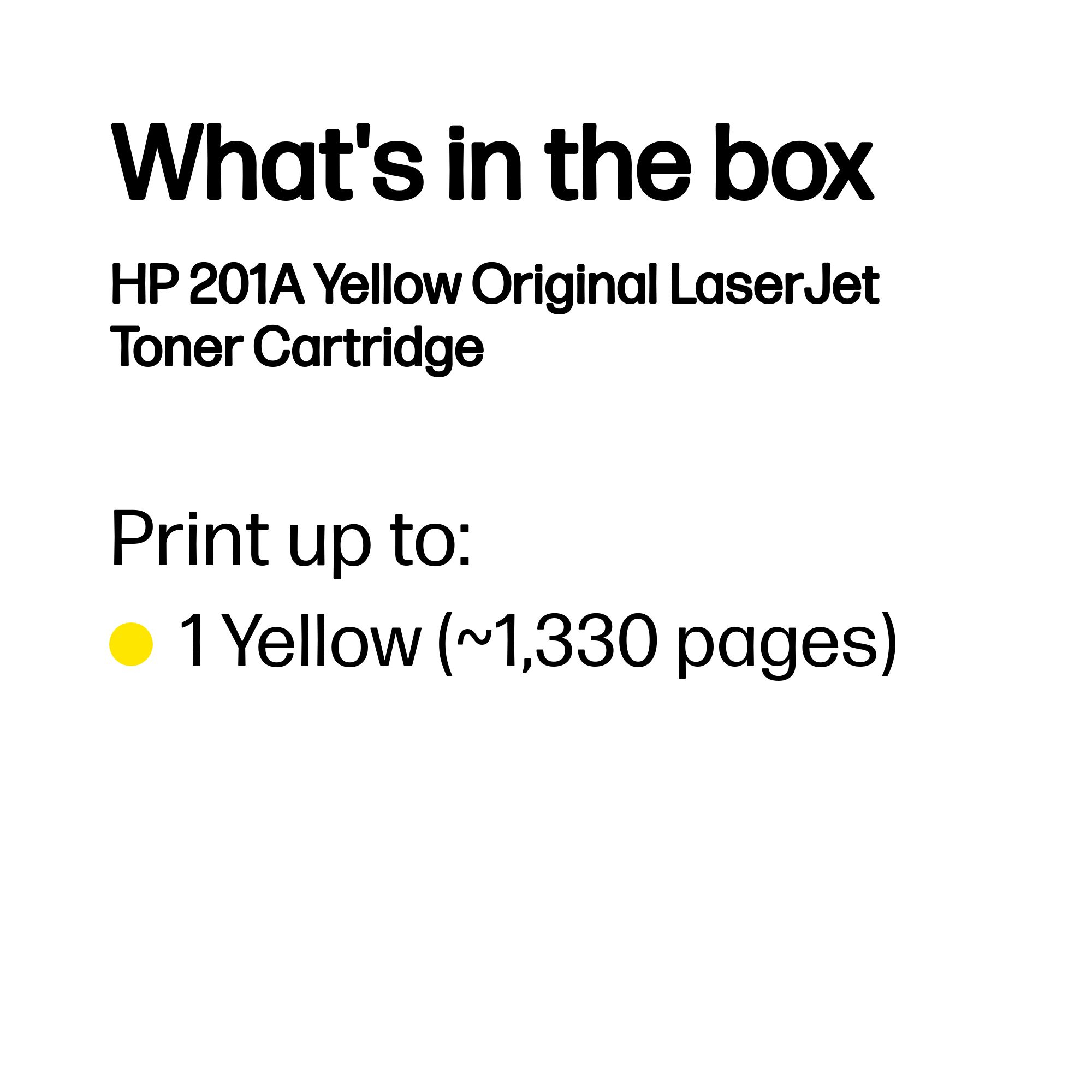 HP #201A Yellow Toner CF402A HP — view 4