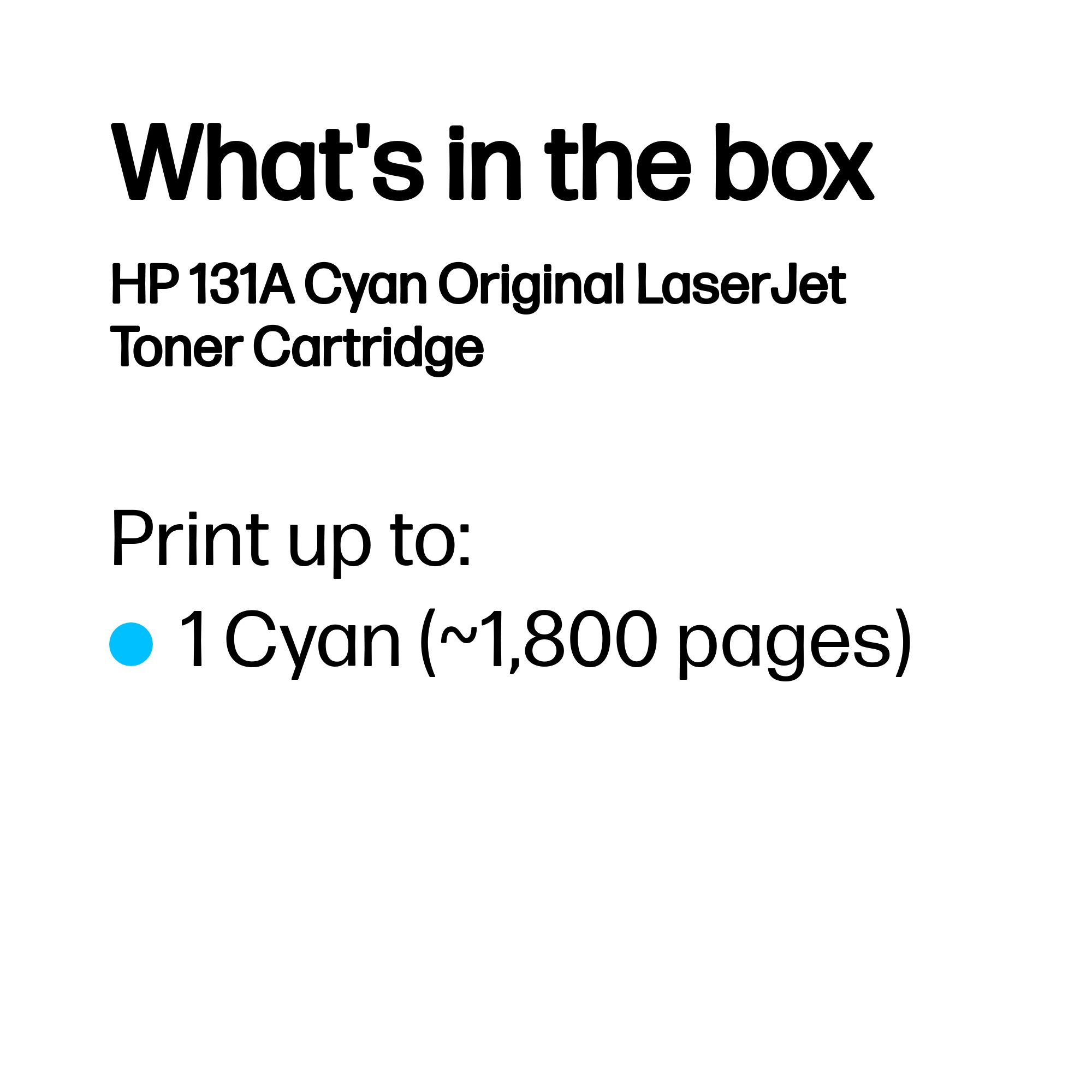 HP #131A Cyan Toner CF211A HP — view 4