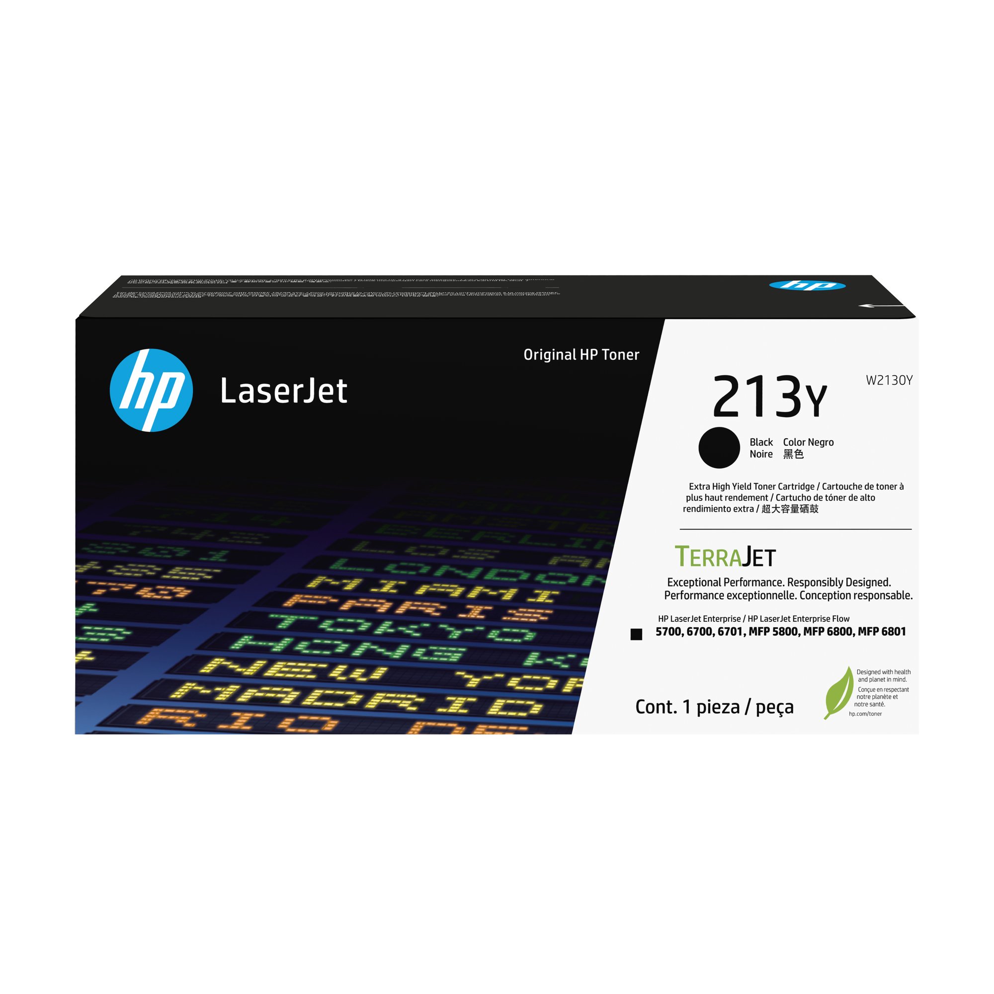 HP#213 Black  XXLToner W2130Y HP — view 2