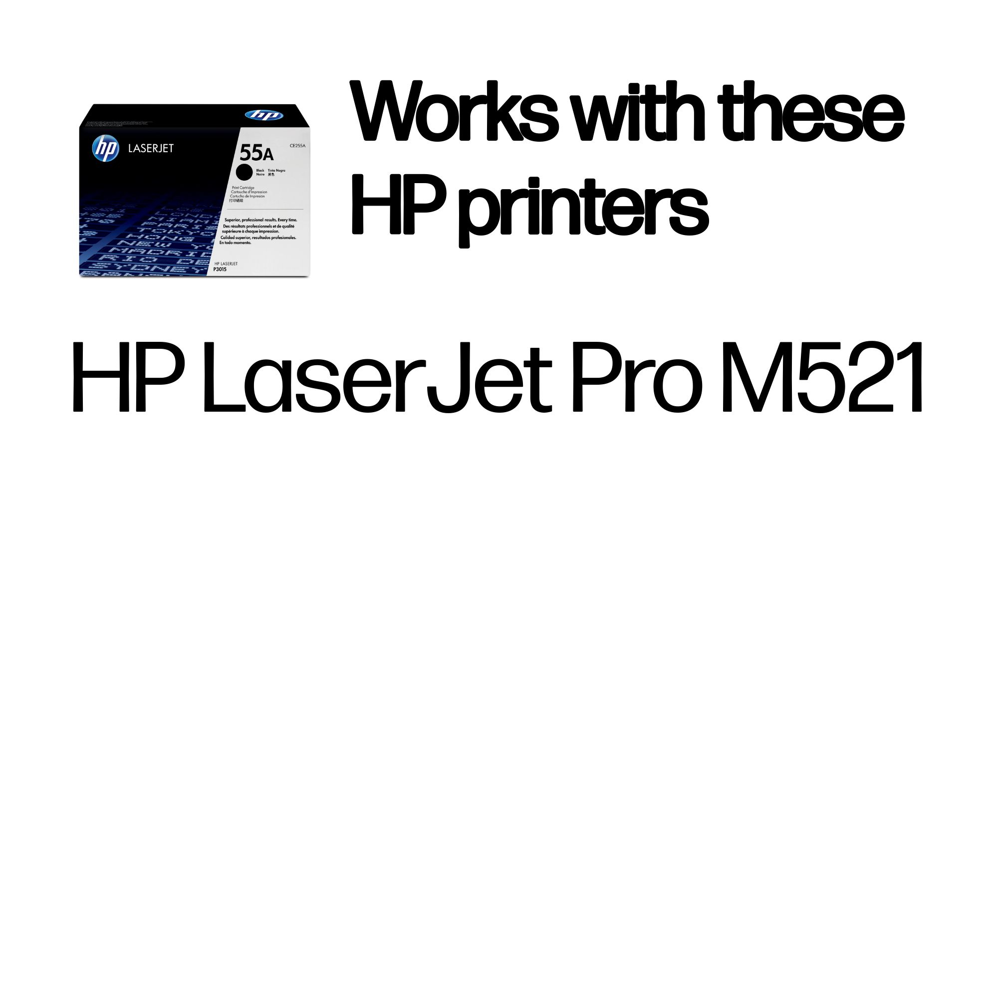 HP #55A Black Toner CE255A HP — view 3