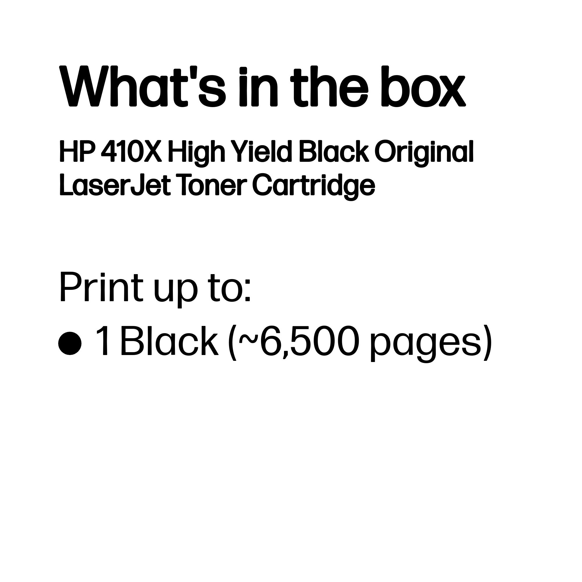 HP #410X Black Toner CF410X HP — view 4