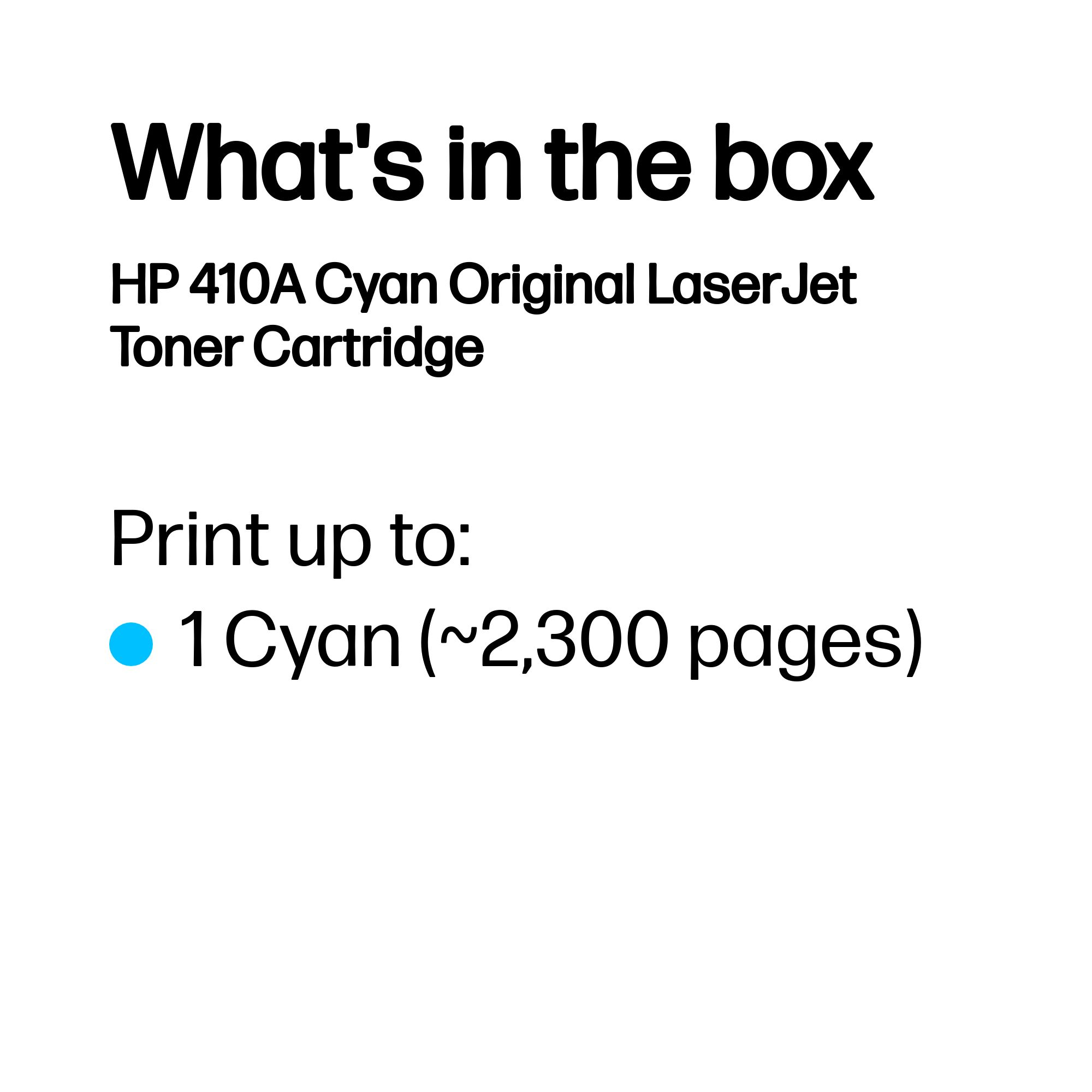 HP #410A Cyan Toner CF411A HP — view 4